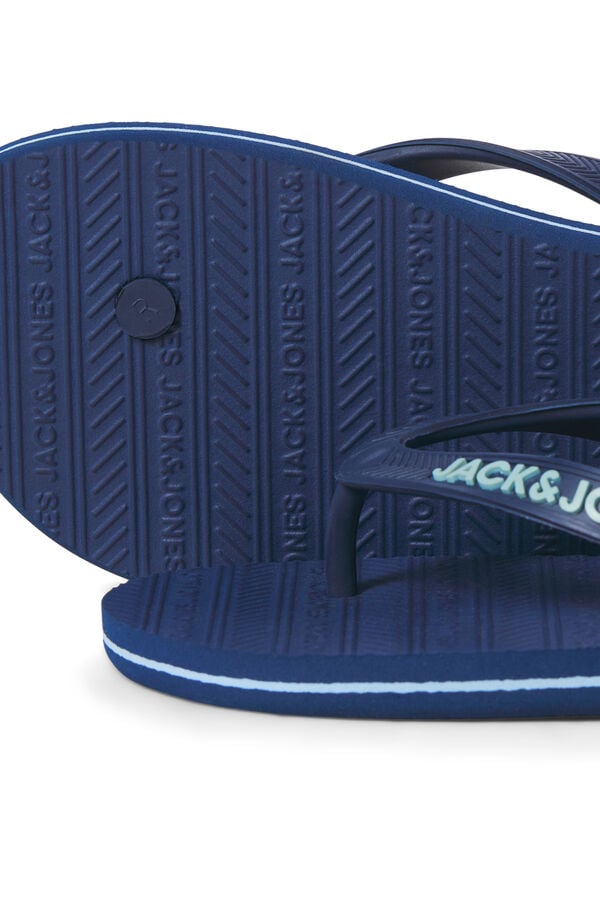 Jack & Jones Chanclas de dedo goma azul