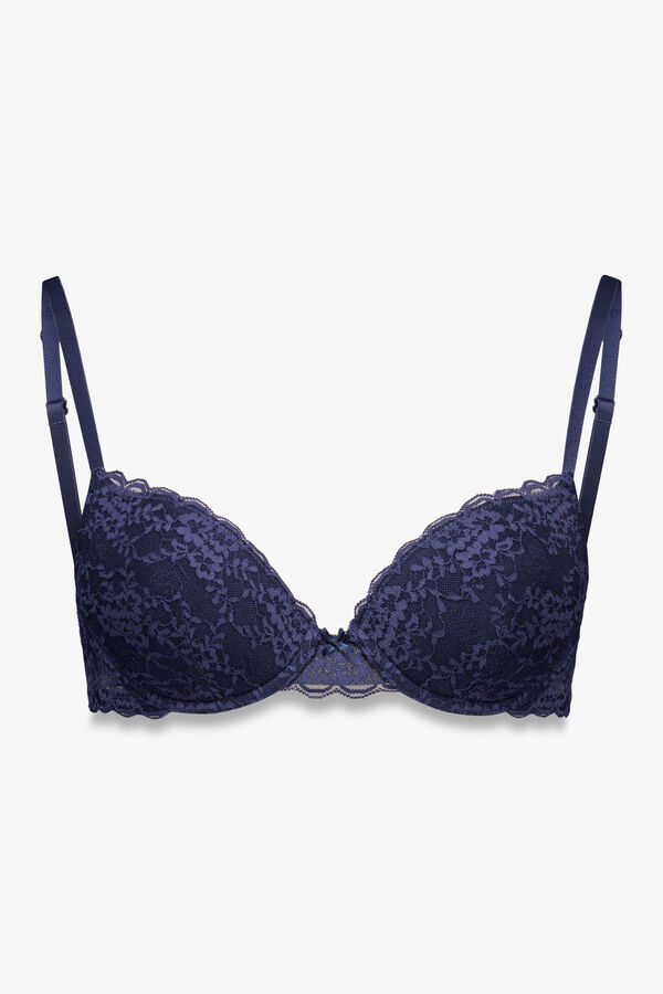 Women'secret BEAUTIFUL soutien de renda azul escuro azul