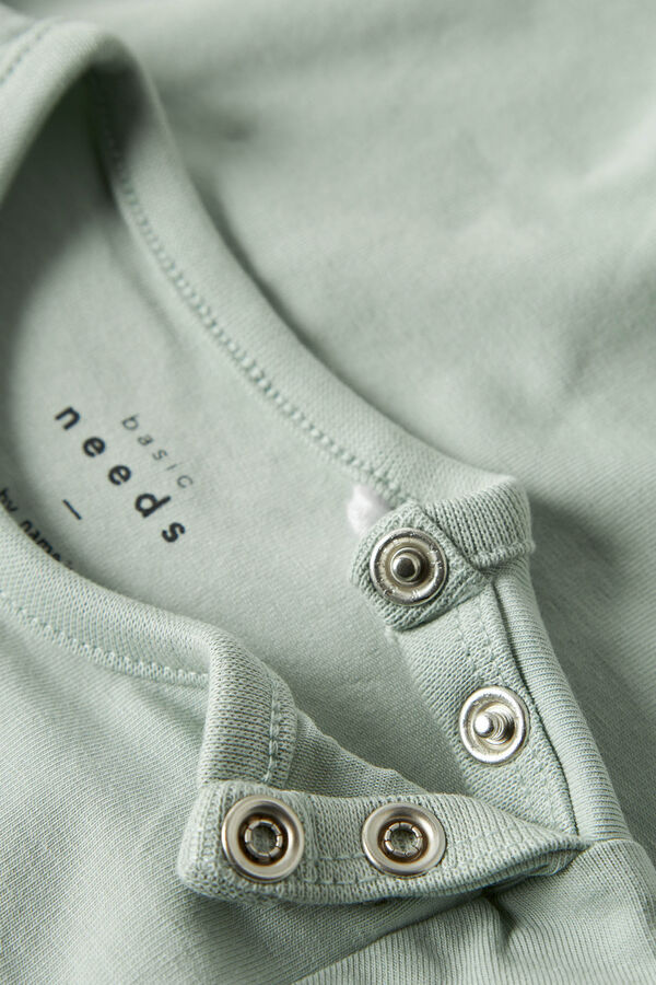 Name it Camiseta manga curta de algod&atilde;o org&acirc;nico azul