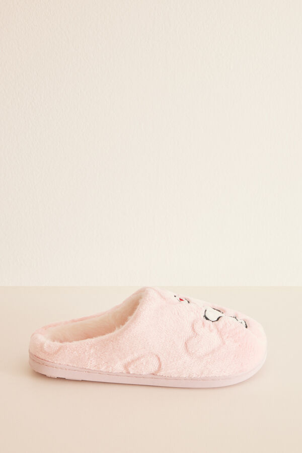 Women'secret Zapatillas casa Snoopy coraz&oacute;n rosa