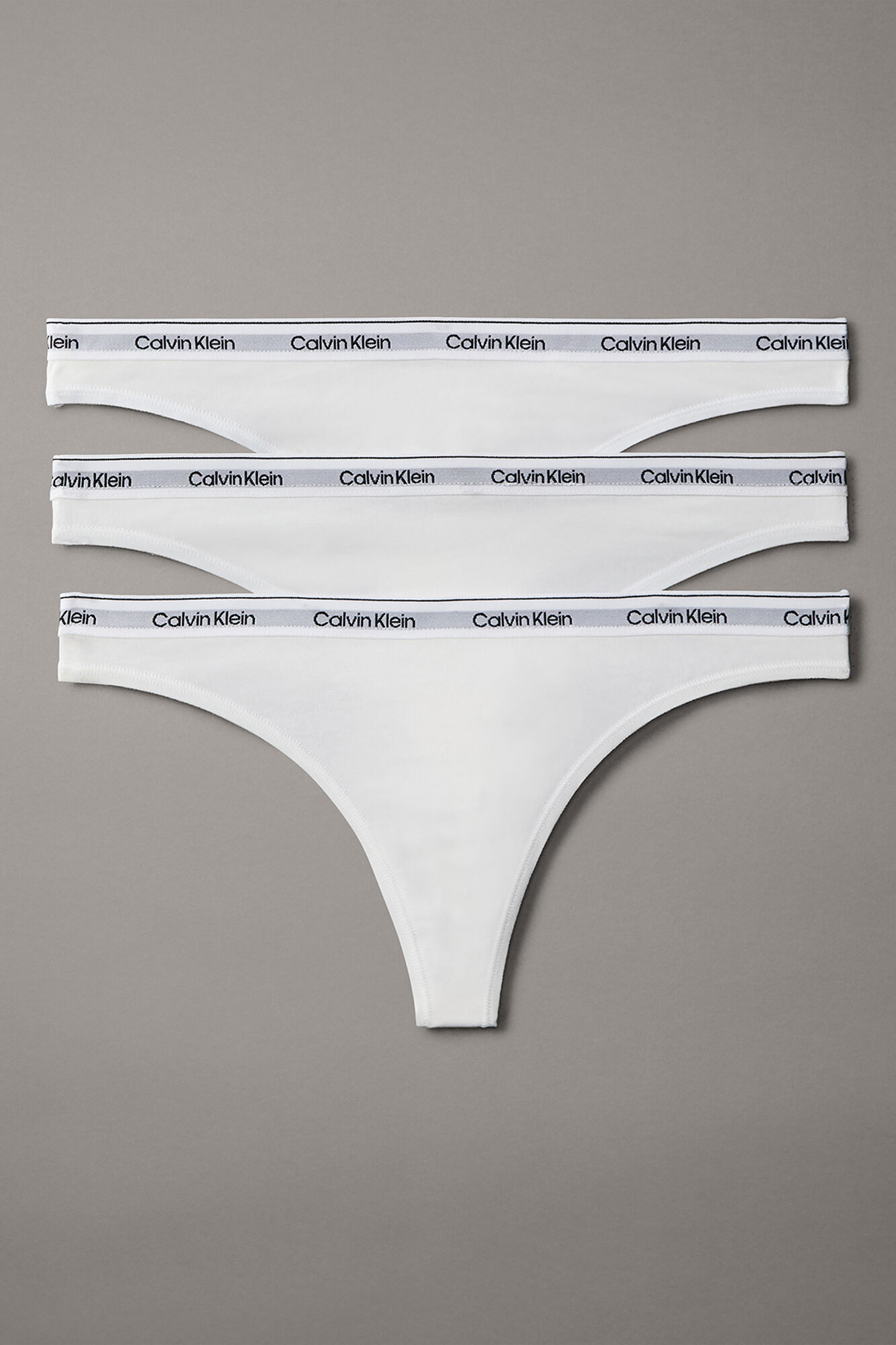 Calvin Klein Pack de 3 Braga tangas de algod&oacute;n con logo