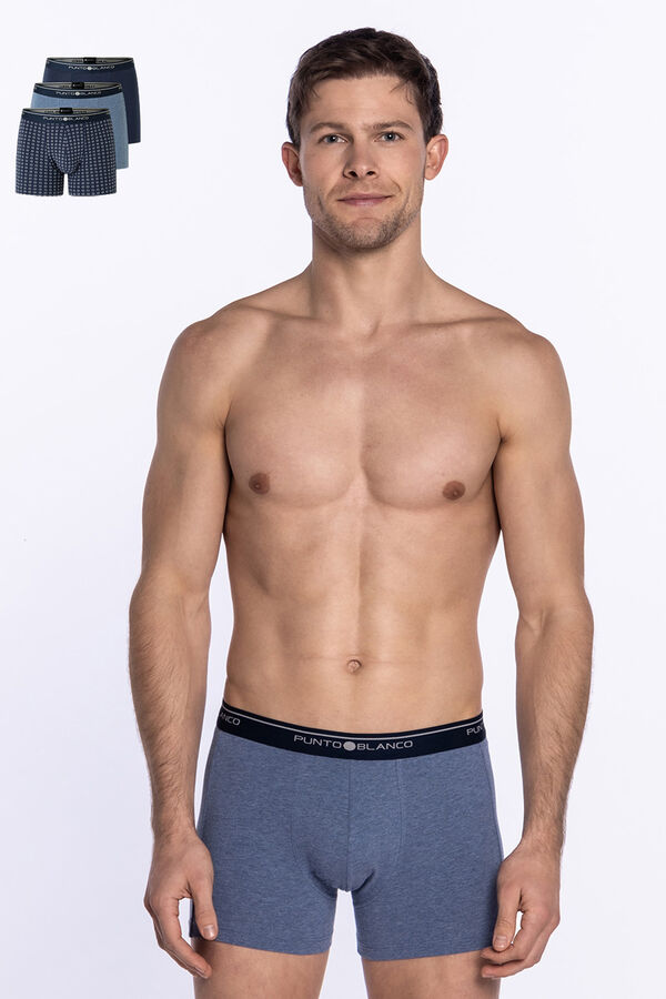 Punto Blanco Pack de 3 boxers algod&oacute;n estampado