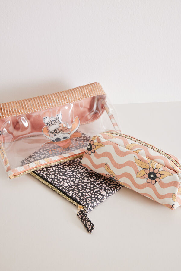Women'secret Pack 3 neceseres rafia Stitch estampado