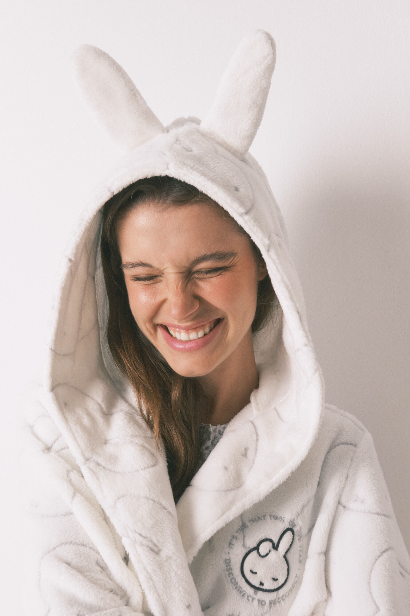 Women'secret Robe midi polar estampado Miffy