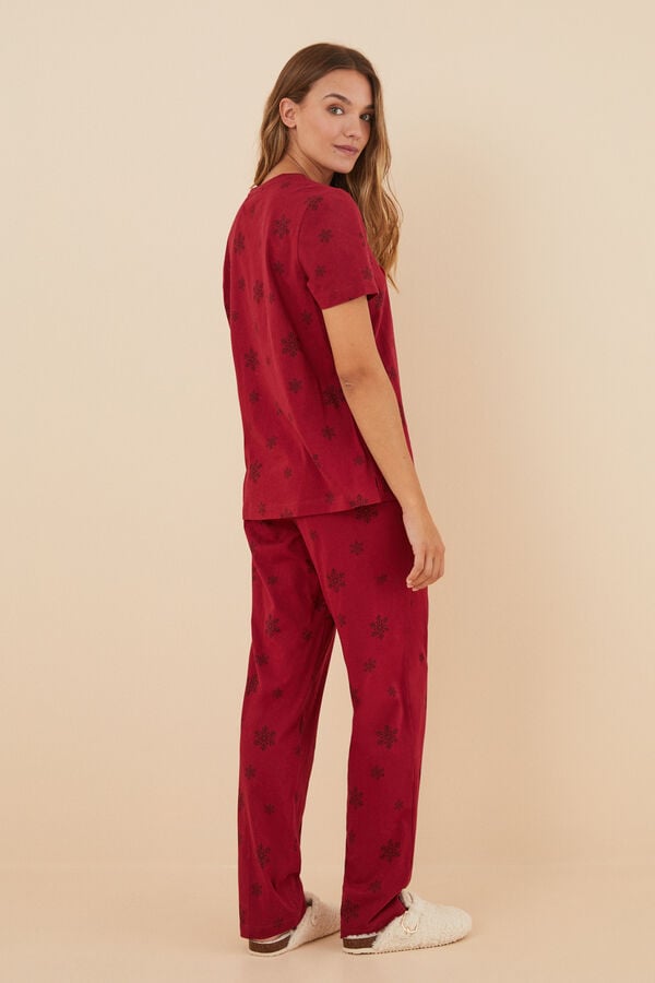 Women'secret Pijama 100% algod&oacute;n Mafalda rojo rojo