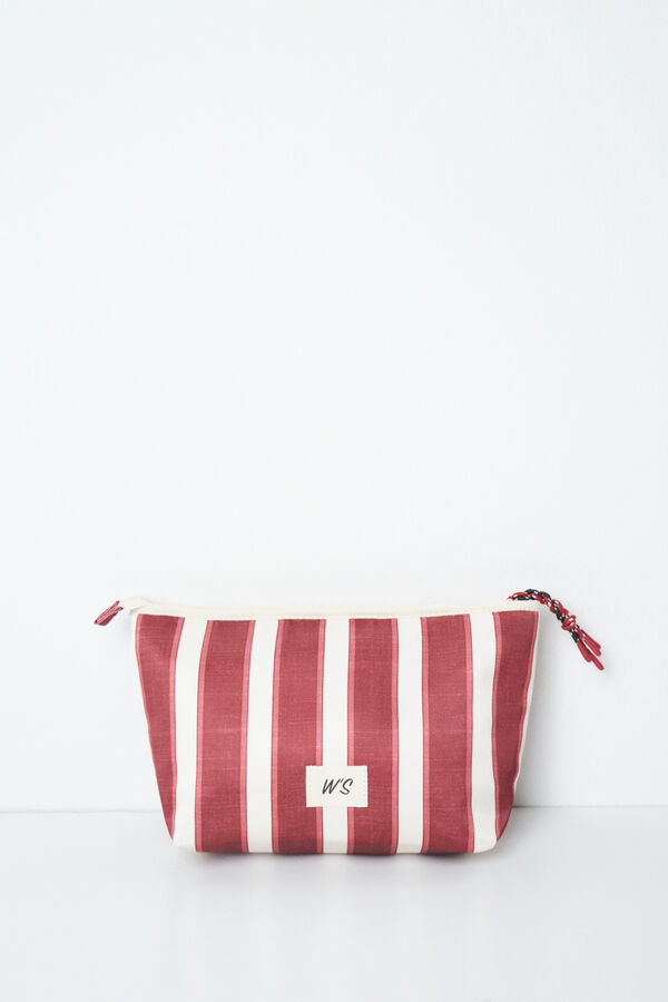 Women'secret Neceser mediano rayas Peanuts rojo