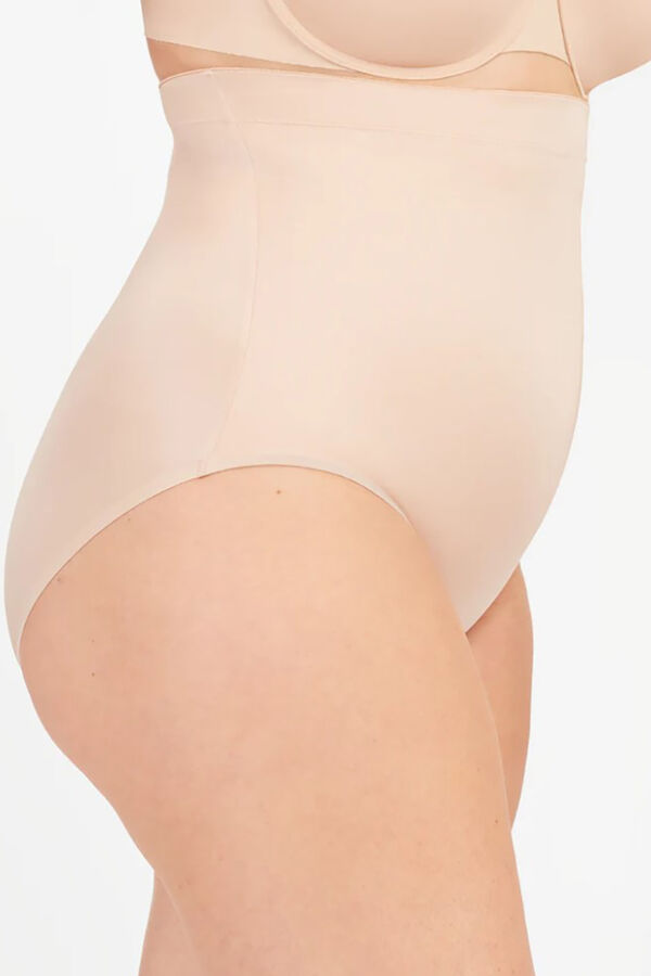 Spanx Cuecas redutoras de corte alto sem costuras cru