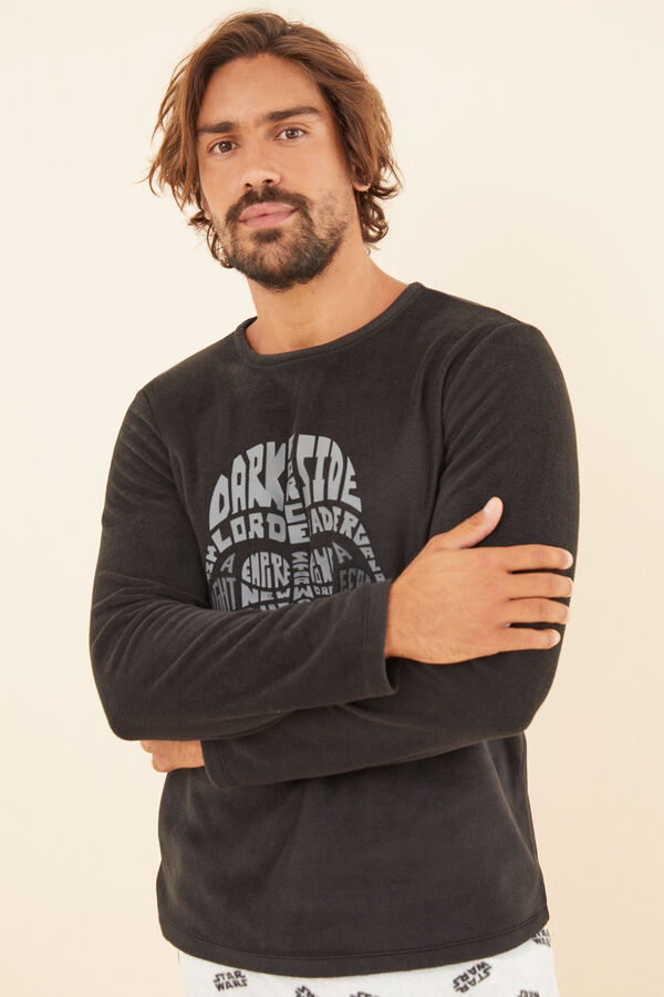 Women'secret Pijama largo polar hombre Star Wars negro