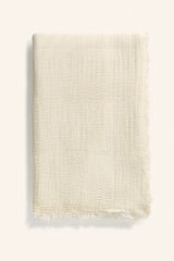 Calma House Camada de colcha de algodão musselina crua estampado