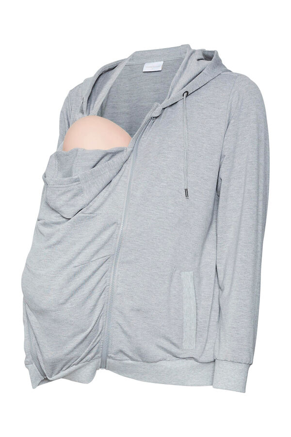 Mamalicious Sudadera maternity de porteo gris