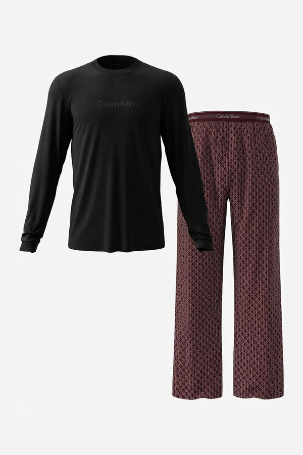Calvin Klein Conjunto pijama largo estampado estampado
