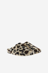 Victoria Zapatillas de casa animal print beige