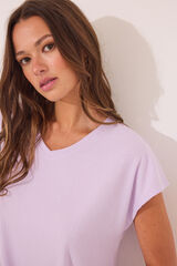 Women'secret Pijama Capri canal&eacute; viscosa morado/lila