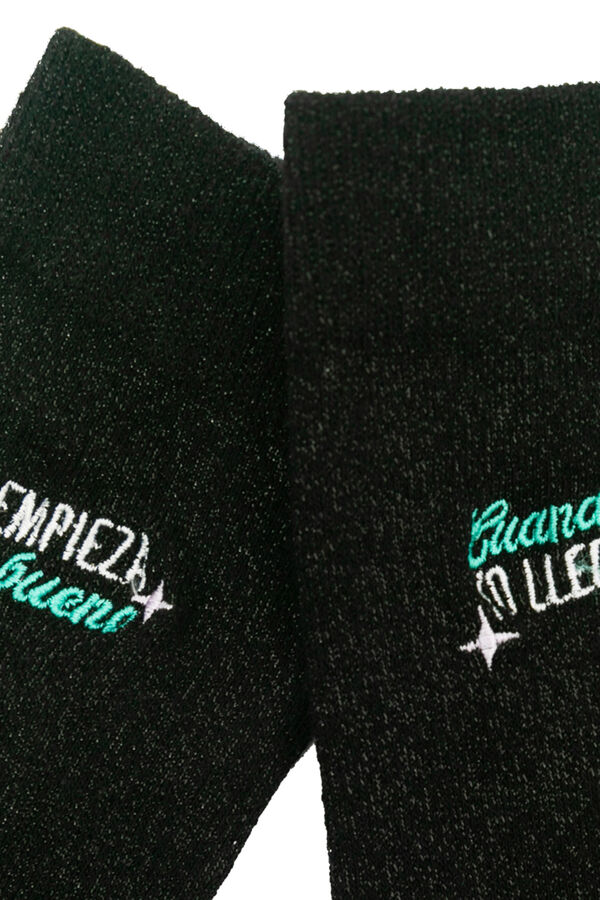 Mr. Wonderful Meias - Quando eu chego, o que &eacute; bom come&ccedil;a estampado