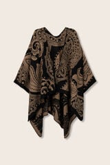 Vilanova Capa Bufanda Paisley negro