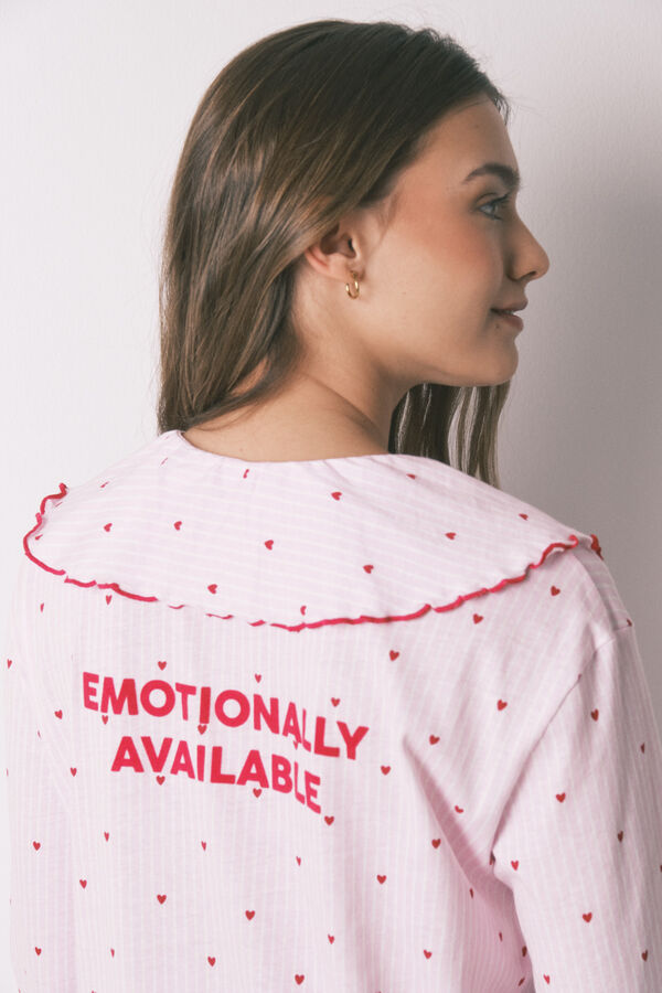 Women'secret Camis&oacute;n algod&oacute;n cuello bobo rosa