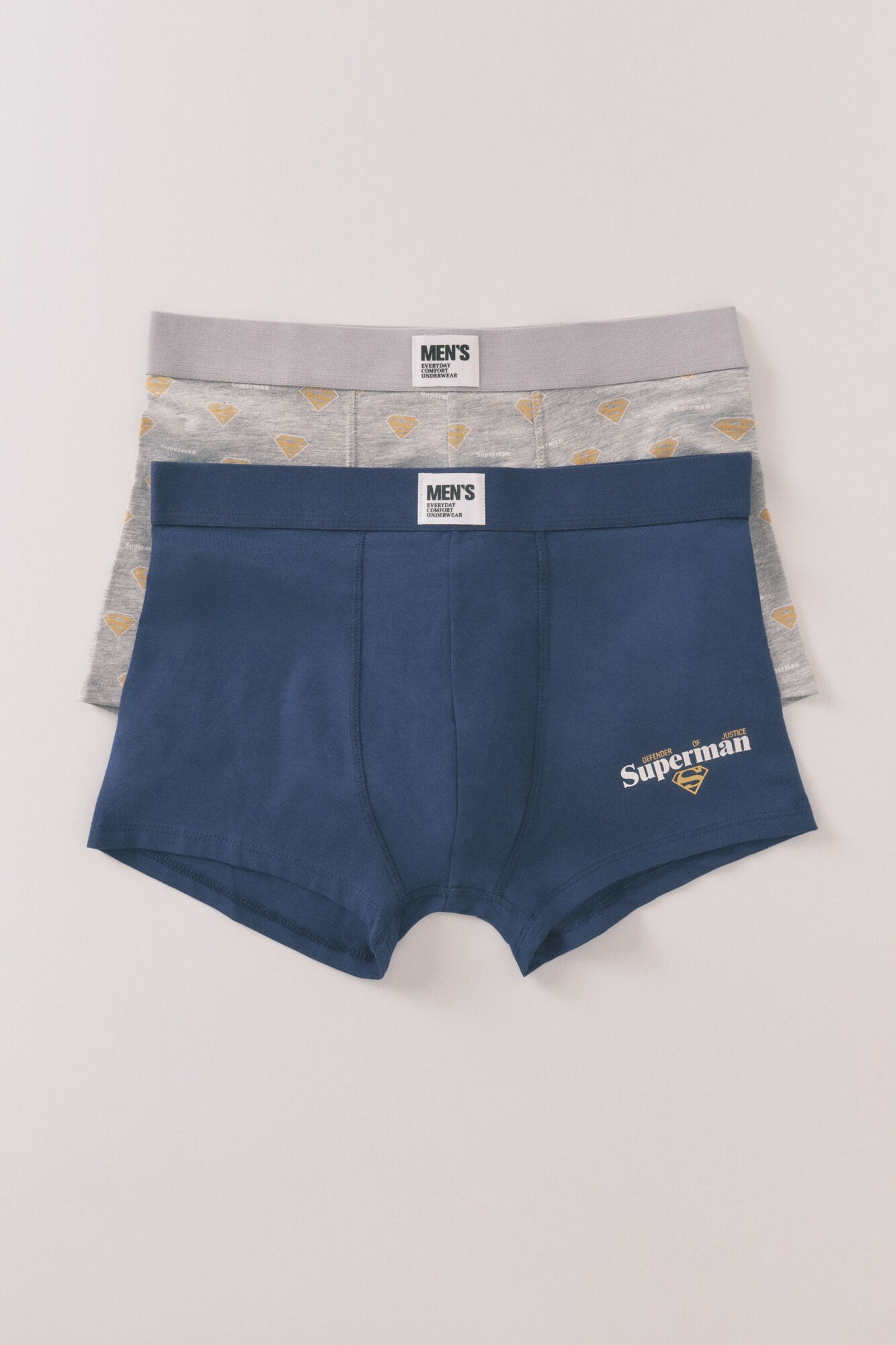 Women'secret Pack 2 boxers Superman gris 