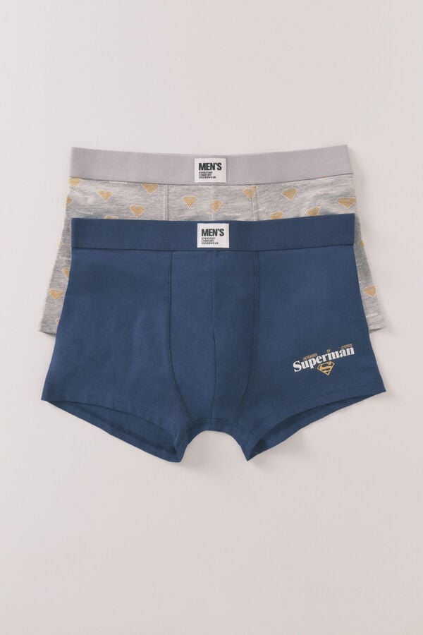 Women'secret Pack 2 boxers Superman gris  gris