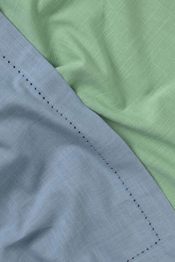 Textura Set 2 servilletas vainica algod&oacute;n 45x45cm. verde