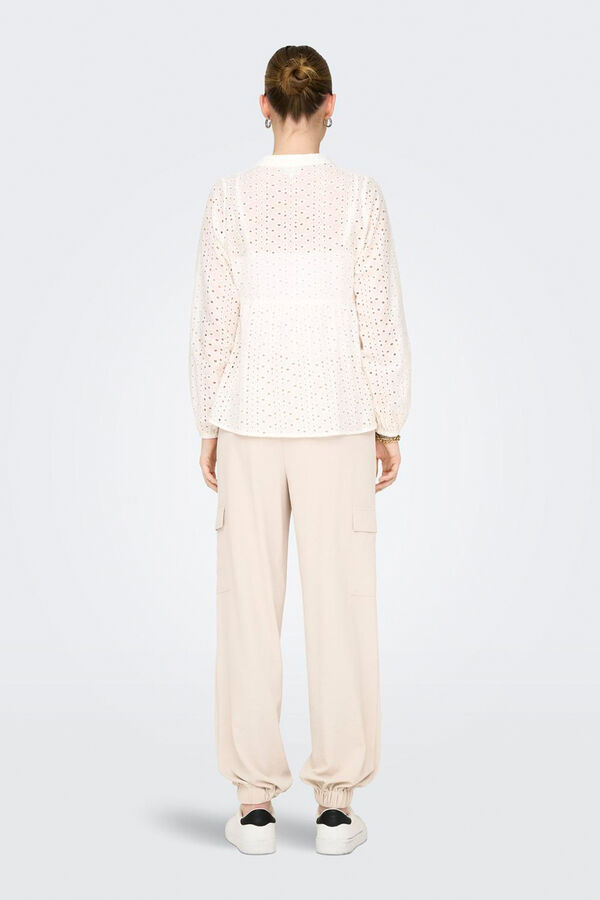 Only Maternity Blusa manga larga maternity blanco