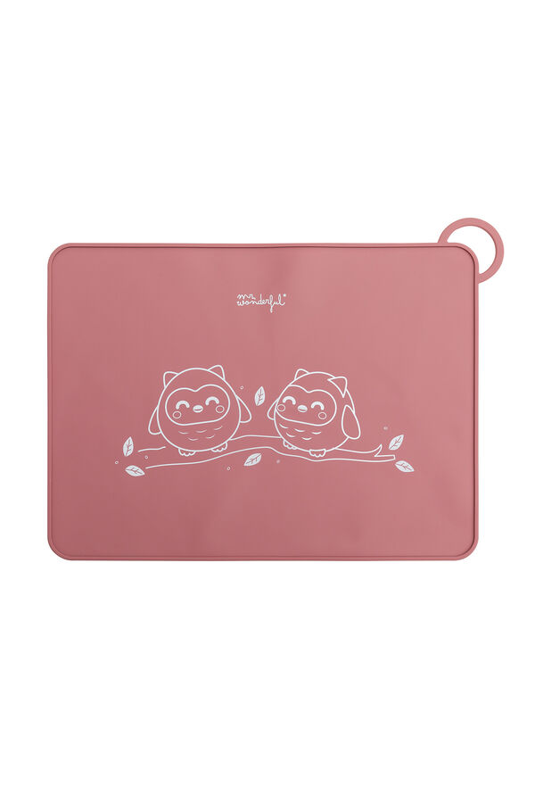 Mr. Wonderful Salvamantel individual para bebés búho estampado