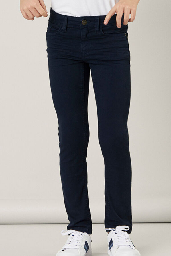 Name it Calças stretch de menino  azul