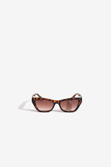 Vilanova Óculos de sol estilo olho de gato geométrico cru