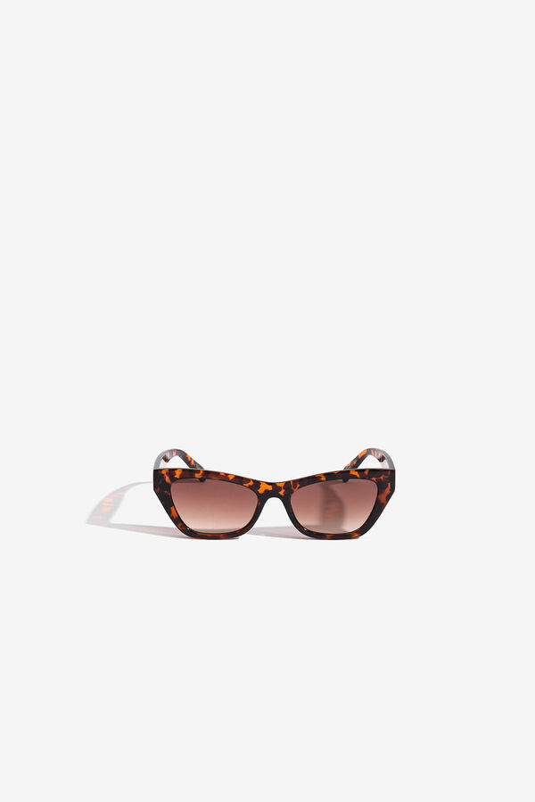 Vilanova Óculos de sol estilo olho de gato geométrico cru