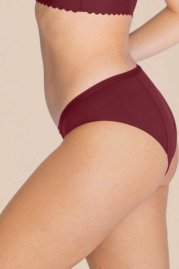 Proof Braga menstrual bikini vino &ndash; Absorci&oacute;n fuerte vermelho