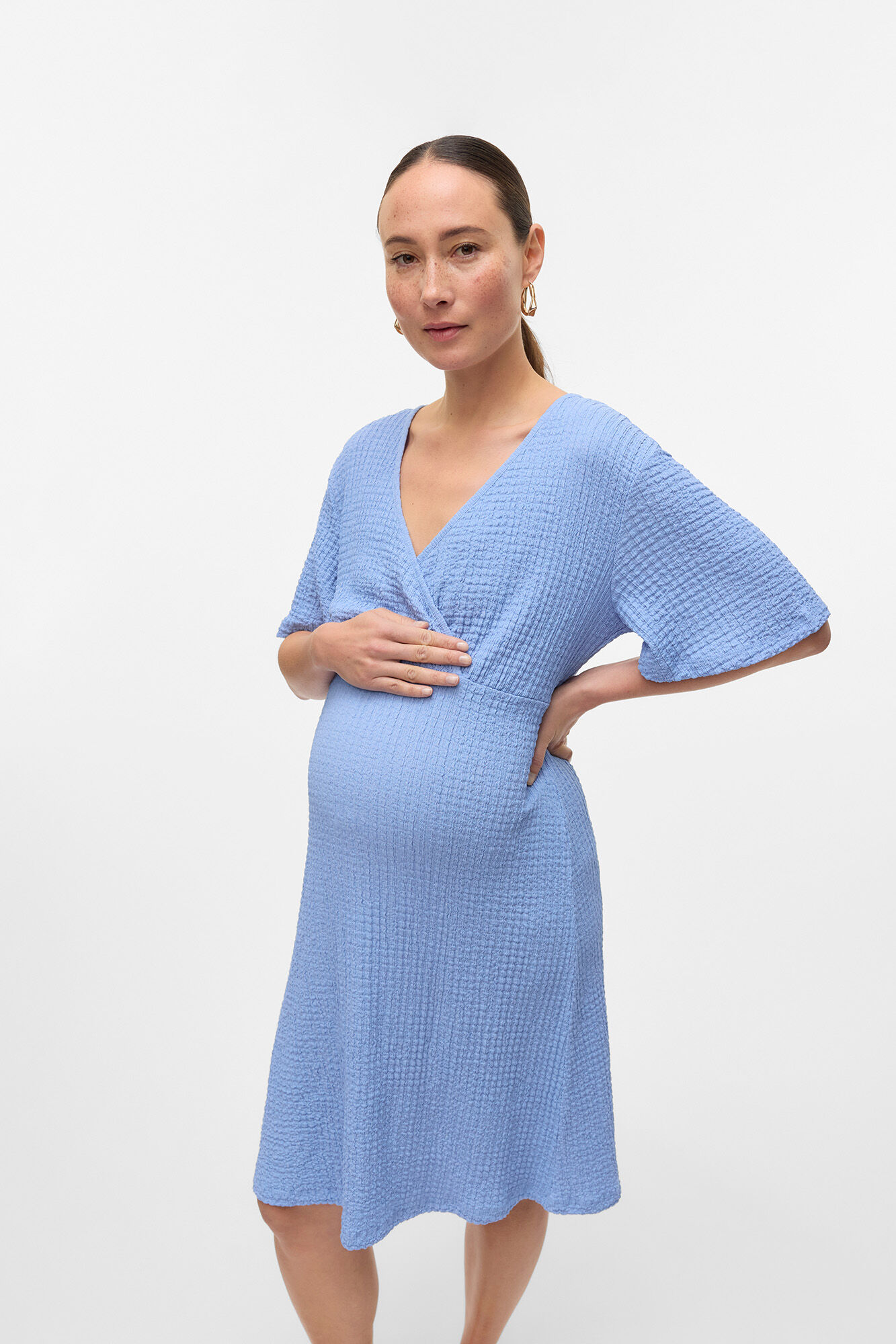 Mamalicious Vestido corto de manga corta maternity y lactancia