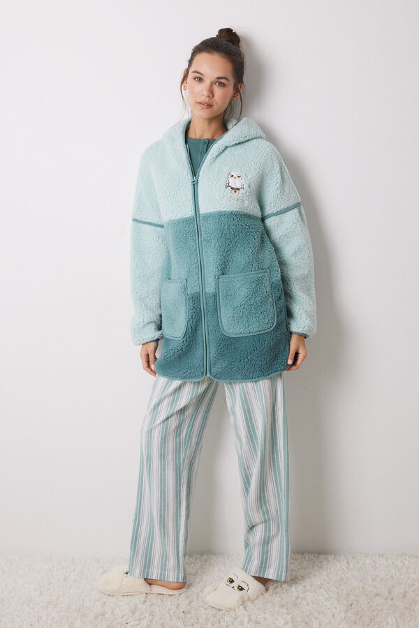 Women'secret Robe Harry Potter bloco de cor verde verde