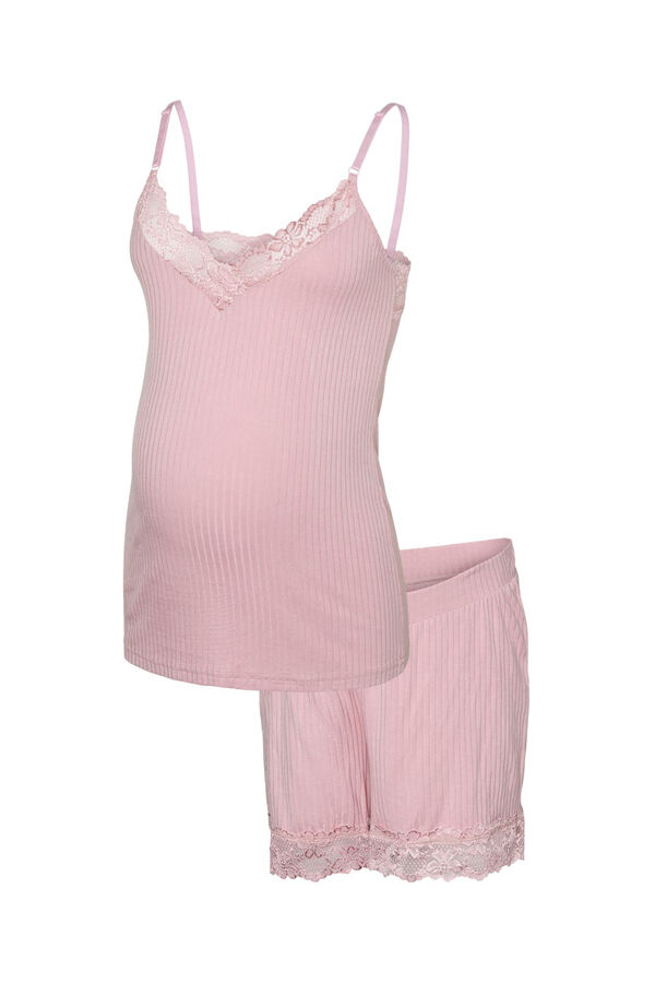 Mamalicious Pijama tirantes Maternity y lactancia rosa