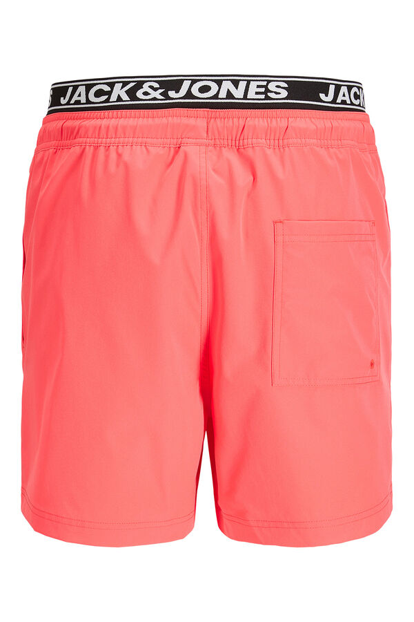 Jack & Jones Fato de banho boxer cintura dupla rosa