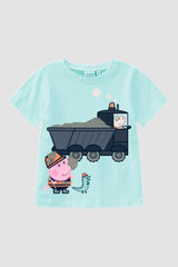 Womensecret Camiseta Peppa Pig mini niño turquesa