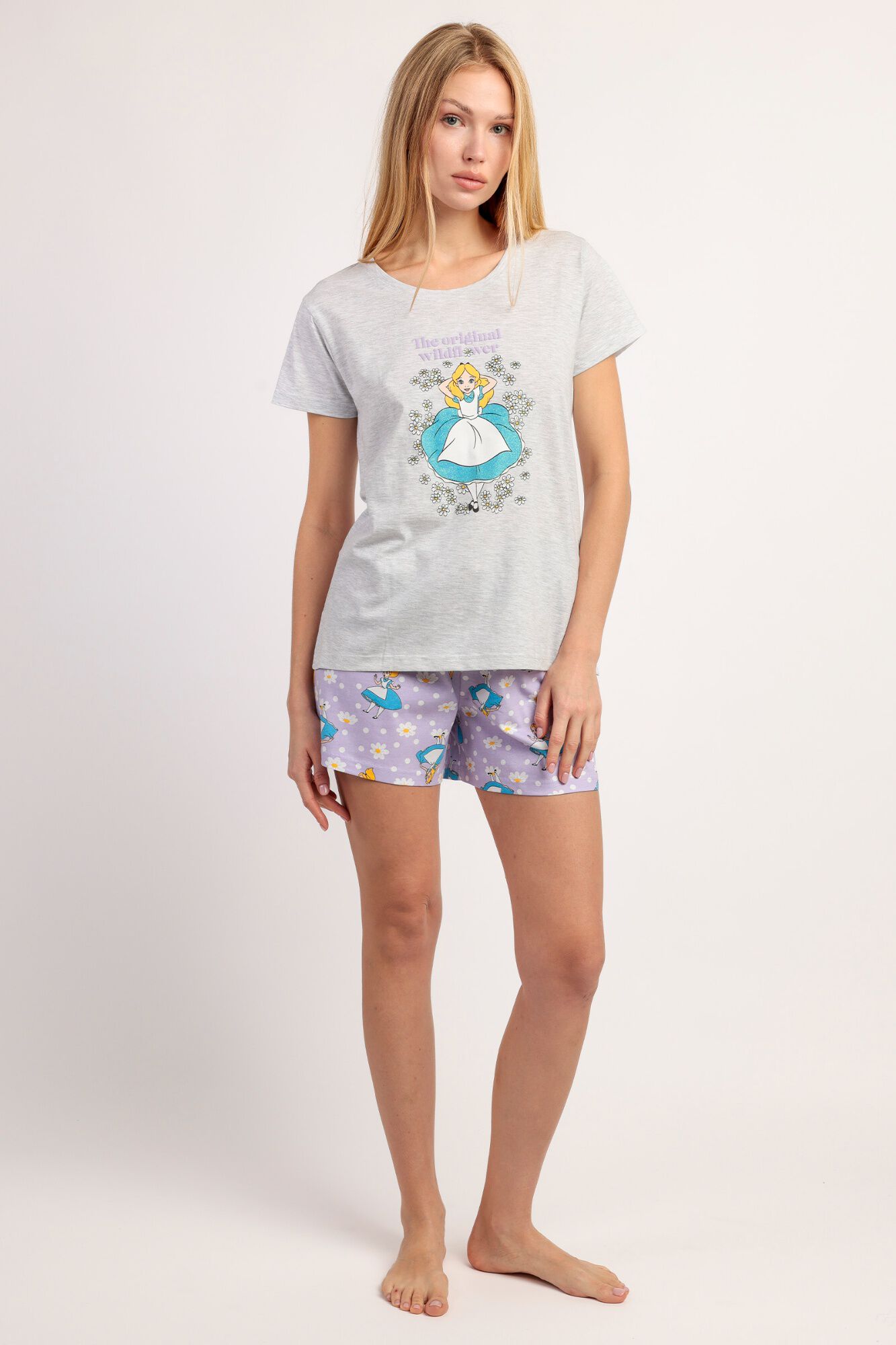 Admas Pijama curto Alice no Pa&iacute;s das Maravilhas