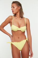Trendyol Cueca de biqu&iacute;ni cl&aacute;ssica vichy estampado