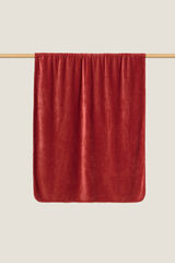 Textura manta de polar castanho