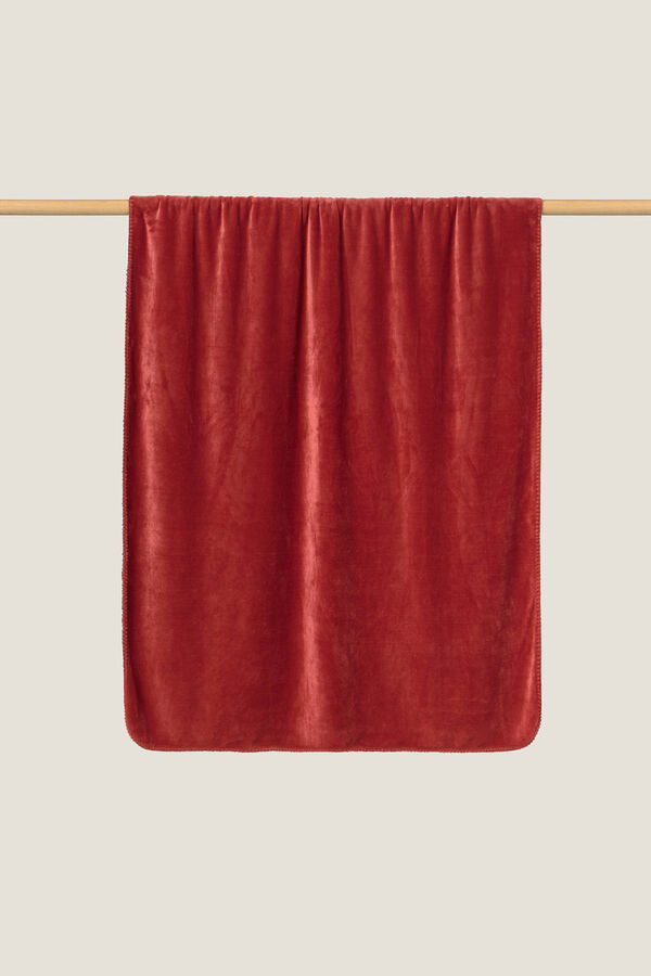 Textura manta de polar castanho