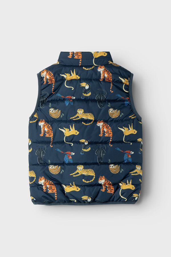 Name it Colete menino print de animais azul