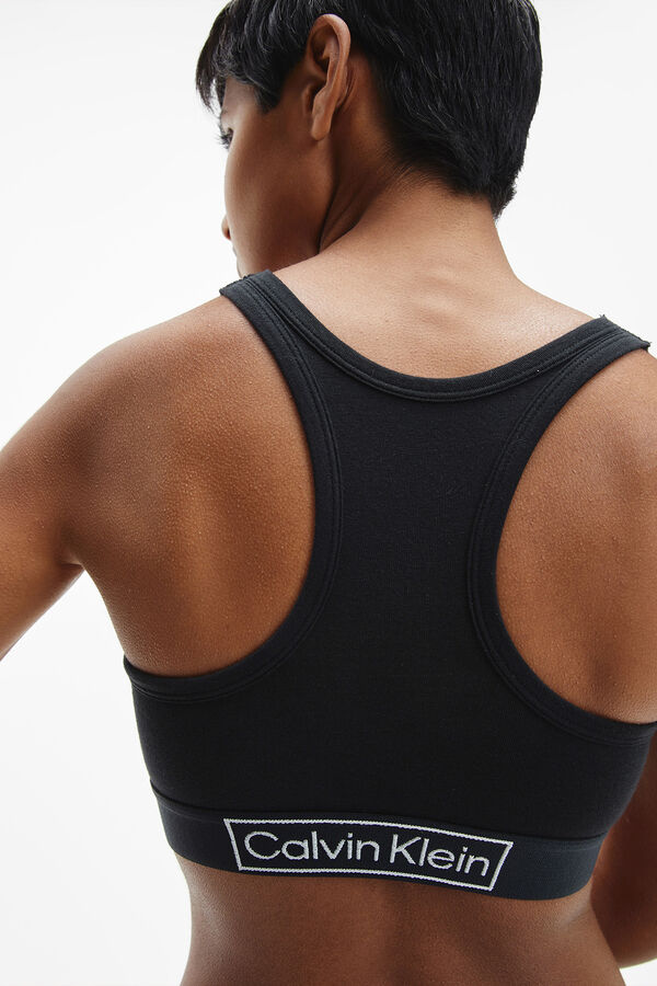 Calvin Klein Bralette espalda cruzada preto