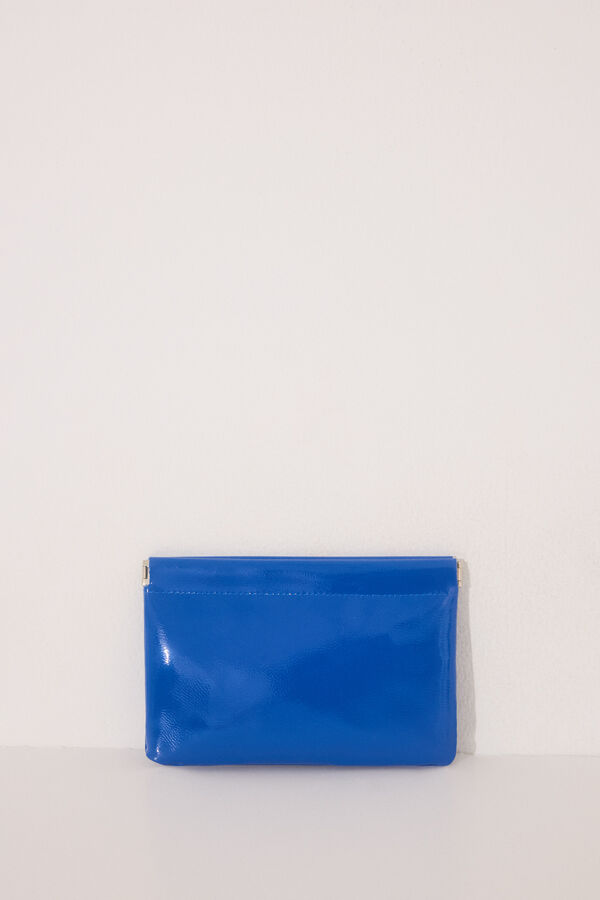 Women'secret Mini monedero charol azul azul