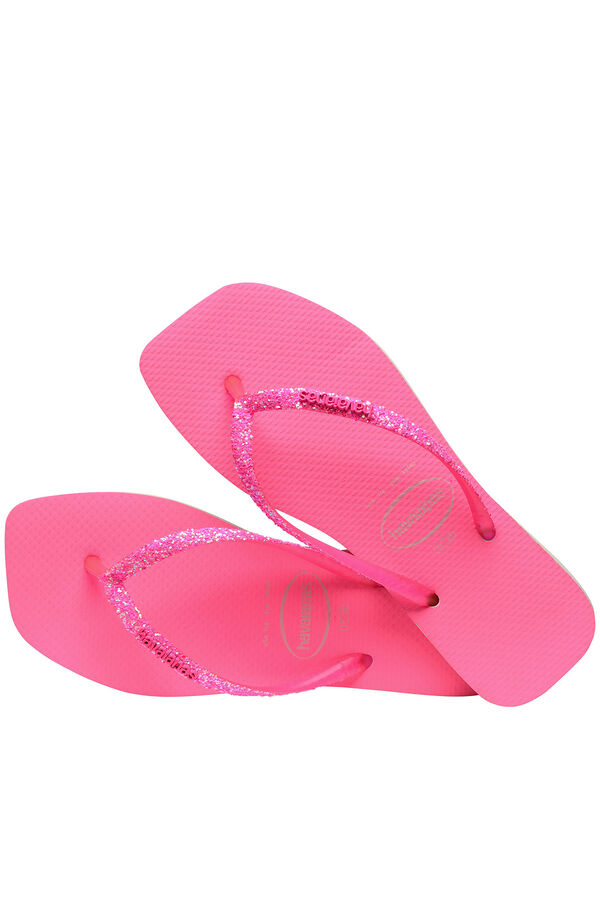 Havaianas Chinelos Havaianas Square Glitter Neon rosa