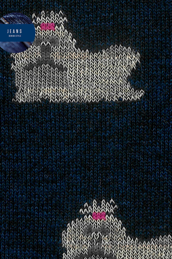 Punto Blanco Meias de viscose Bichon Malt&ecirc;s azul