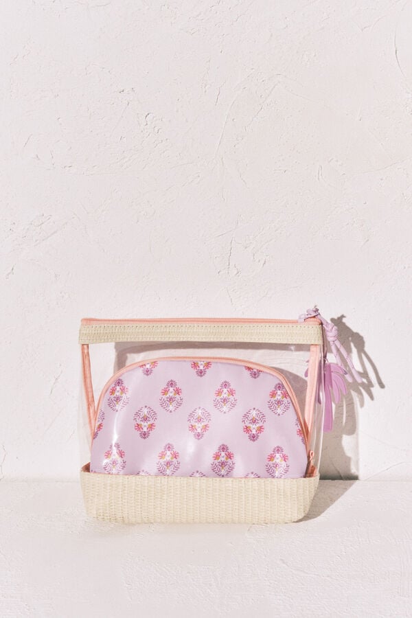 Women'secret Pack 3 neceseres transparente y estampados estampado