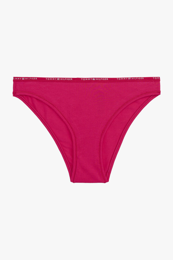 Tommy Jeans Calcinha cl&aacute;ssica vermelho