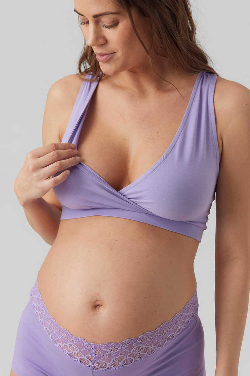 Womensecret Sujetadores maternity algodón orgánico morado/lila