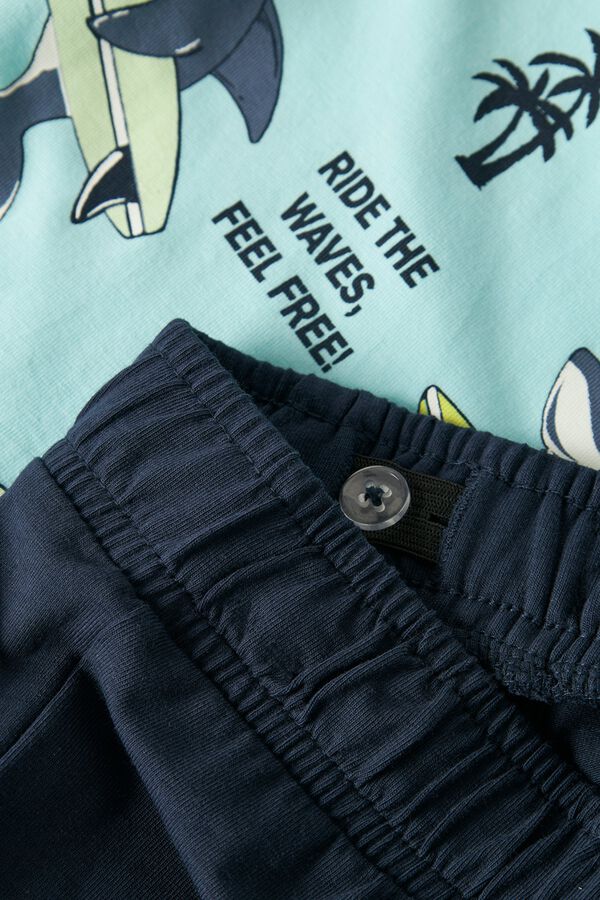 Name it Pijama curto de menino azul