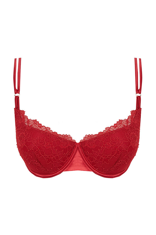Women'secret Sujetador BEAUTIFUL encaje rojo La Vecina Rubia rojo