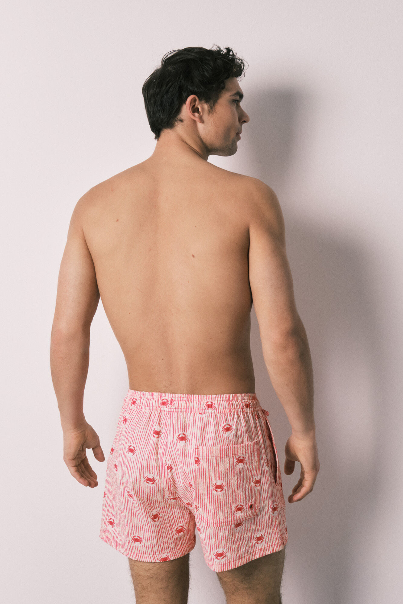 Women'secret Ba&ntilde;ador hombre estampado rayas y cangrejos