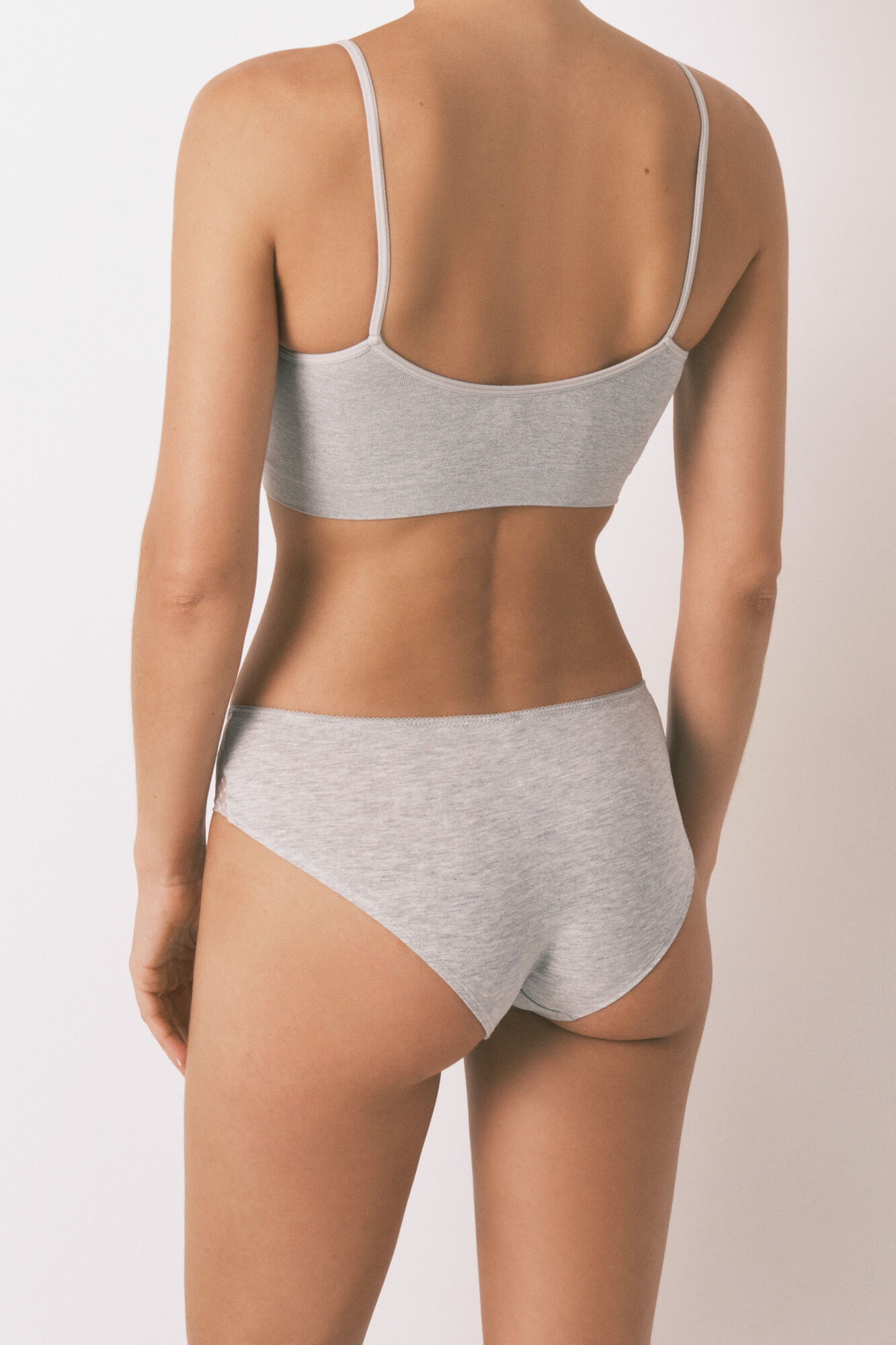Women'secret Braga ancha algod&oacute;n tul gris medio